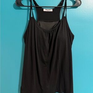 Elle Black Racerback Tank Top